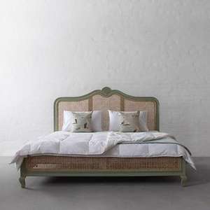 เตียงไม้หรูหราสไตล์มิดเซ็นจูรีโมเดิร์นขายดีที่สุดปี 2026 คุณภาพสูง แกะสลักลายโบราณ ขนาดคิงควีน เป่าลมได้ เป็นมิตรกับสิ่งแวดล้อม - Product Image 2