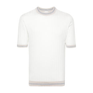 T-shirt noir décontracté pour homme, motif uni, haute qualité, en tissu tricoté, brodé, style simple et sombre, personnalisable pour l'été - Product Image 6