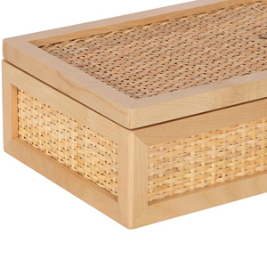 Un diseño único pero útil para apilar, ideal para colocar sobre una estantería, mesa de entrada o como conjunto de cajas de ratán. - Product Image 6