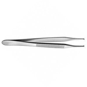 Pinzas Adson de Acero Inoxidable de Grado Quirúrgico, 12 cm (4.75 pulgadas), Rectas Finas, 1x2 Dientes, Pinzas de Disección, Fabricante Pakistán - Product Image 3