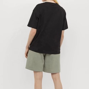 Camiseta de Verano Casual para Mujer, Ecológica, Tejida, 100% Algodón, Manga Corta, Estilo Urbano, Transpirable, Precio Bajo, en Oferta - Product Image 3