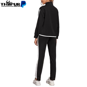 Services OEM – Pantalon de jogging pour femme, coupe droite, automne, 100 % coton, écologique, respirant, avec cordon de serrage, taille haute - Product Image 3