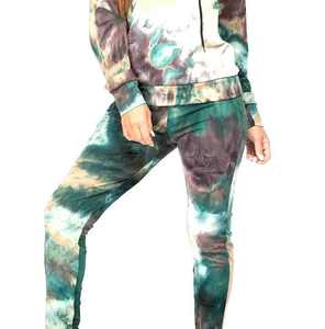 Fully Stylish Women <b>Tie</b> <b>Dye</b> Tracksuit Hot Selling Breathable Comfortable high Quality cheap rate custom made <b>Tie</b> <b>Dye</b> Tracksuit - Product Image 3