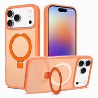 Coque de téléphone personnalisée antichoc avec aimant puissant, translucide mate dépolie et support anneau invisible pour iPhone 17 18 Pro Max