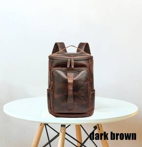 กระเป๋าเป้สะพายหลังหนังแท้กันน้ำ ป้องกันการโจรกรรม สไตล์วินเทจ สำหรับเดินทาง รุ่น LBP-0325 - Product Image 1