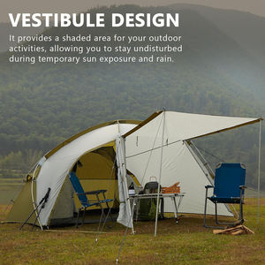 Tente dôme légère et imperméable pour le camping en plein air, idéale pour les voyages en famille et la randonnée, utilisable toute l'année, équipement mondial. - Product Image 3