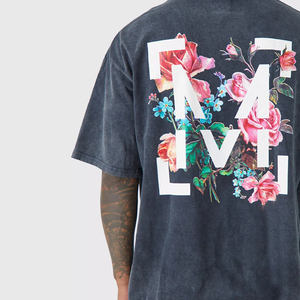 Camiseta de Hombre Estilo Streetwear en Color Liso con Lavado Ácido, Producto de Alta Demanda - Product Image 6