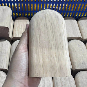 Conector de Pasamanos de Roble Rojo, Piezas de Escalera Mecanizadas por CNC, Modelo 7009, Duradero, Ecológico, Fácil Instalación para Escaleras Modernas - Product Image 1