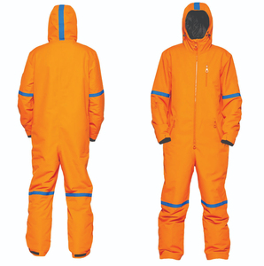 Mono de Esquí Unisex Naranja, Impermeable, Cortavientos, Transpirable, con Capucha y Cremallera Frontal, de Poliéster, para Invierno, de una Pieza, para Adultos - Product Image 1