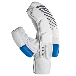 Gants de frappe de cricket en cuir Pittards professionnels personnalisés, légers, haute protection, rembourrage gris glacé, protège-mains de frappe. - Product Image 2
