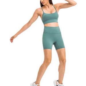 Wholesale Women <b>Shorts</b> <b>Tight</b> Butt Lift Compression Fitness Gym Running Training Sports Yoga <b>Shorts</b> With Zipper Mesh Pocket - Product Image 6