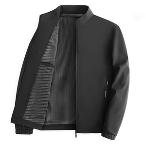 Blouson bomber unisexe coupe-vent léger en velours côtelé avec logo personnalisé sur le devant ODM - Product Image 1