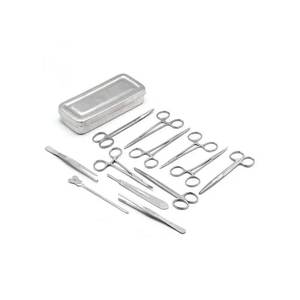 Minor surgery instrument set 13 pcs medical surgical tools <b>kit</b> with case reusable stainless steel for clinic hospital usa europe - Product Image 5