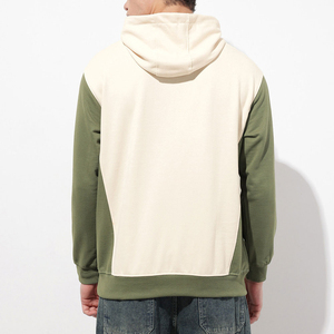 Sudadera con Capucha para Hombre, Térmica, con Logotipo de Árbol Bordado en la Parte Delantera, Informal, para Invierno, Verde Beige, Tejido de Punto - Product Image 4