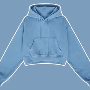 OEM 2026 Nuevo Diseño Personalizado Sudadera Corta Deportiva de Algodón Afelpado Oversize para Mujer, Ajuste Holgado - Product Image 5