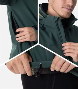 เสื้อแจ็คเก็ตซอฟต์เชลล์ไซส์ใหญ่สำหรับผู้ชาย คุณภาพสูง กันน้ำ บุซับในหนา อุ่นสบาย เหมาะสำหรับฤดูหนาวและกิจกรรมกลางแจ้ง - Product Image 4
