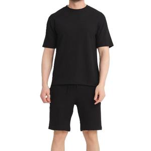 Ensemble de t-shirt et short d'été pour homme, 2 pièces, meilleure qualité, logo personnalisé, design de créateur, 100% coton, séchage rapide - Product Image 1