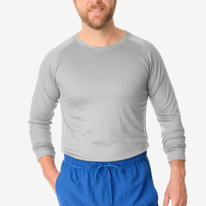 100% High Quality Hospital <b>Nursing</b> Scrubs Undershirt Men Jersey Fabric Quick Dry Customized Color Elegant Doctor Uniforms - Product Image 1