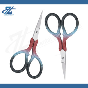 Ciseaux professionnels de haute qualité en acier inoxydable plaqué or, avec revêtement plasma et poudre, pour manucure et pédicure, avec broderie fantaisie - Product Image 5