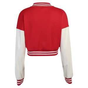 Veste universitaire courte personnalisée pour femme en laine, style Letterman, service d'échantillons OEM disponible - Product Image 3