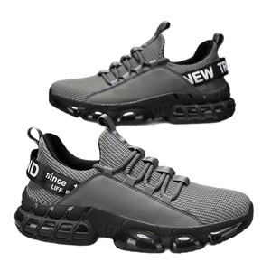 Chaussures de course tendance pour hommes, avec empeigne en maille respirante, classiques à lacets, polyvalentes, légères, nouvelles, grandes tailles, chaussures de sport pour hommes - Product Image 5