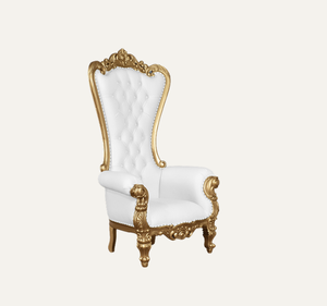 Chaise Trône de Luxe en Bois de Mahagoni Massif, Design Royal Classique et Durable pour Salon et Appartement - Product Image 2