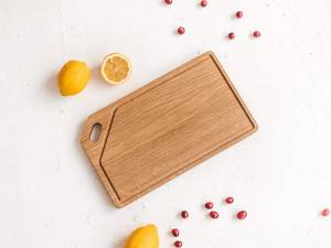 Planche à découper et à hacher en bois d'acacia naturel, planche à fromage et à pain en bois écologique pour la cuisine - Product Image 2