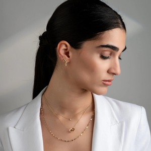 9K 10K 14K 18K Solid Gold Lab Grown Diamond Knot Stud <b>Earrings</b> Minimalist Design Wedding & Daily Wear Gift for Women - Product Image 4