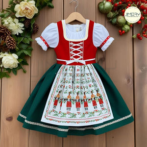 ชุดคอสตูม dirndl Oktoberfest, ชุดบาวาเรียสุดอินเทรนด์2025ชุดบาวาเรียสำหรับเด็กผู้หญิงเดรสเด็ก - Product Image 1