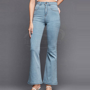 Pantalones vaqueros de diseño único al por mayor pantalones vaqueros de mujer de alta calidad Pantalones vaqueros de último estilo pantalones vaqueros de mujer - Product Image 2