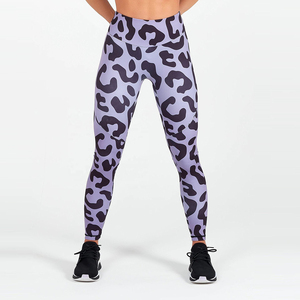 Leggings taille haute à imprimé léopard, longueur intégrale, extensibles, respirants, pantalons de sport pour femmes - Product Image 2