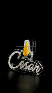 Bijoux Hip Hop Hommes Glacé Personnalisé Émail Moissanite Pendentif 925 Sterling Silver VVS Diamant Nom Initiale Logo Lettre Pendentif - Product Image 2