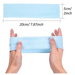 Colorful Spandex Nylon Eco-Friendly 4.5cm Wide Non-Slip Breathable <b>Headband</b> for Women Running Yoga Gym Workout All Seasons Solid - Product Image 2
