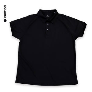 Polo pour hommes avec rayures contrastées en maille sportive sur les épaules, motif uni, jersey, fourniture ODM, tennis, pickleball - Product Image 2