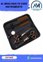 Kit de ciseaux professionnels pour la coupe de cheveux à domicile, pour barbier, pour l'amincissement, pour la coiffure, par Al Mida