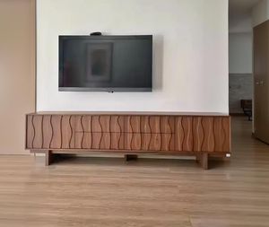 Table console d'appoint en bois massif recyclé de style moderne avec trois tiroirs pour l'ameublement de la maison, l'entrée, l'atelier ou l'appartement - Product Image 1