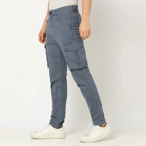 Pantalon cargo décontracté pour homme de haute qualité, léger, 100% coton, écologique, sortie d'usine, couleur personnalisée, pantalon cargo avec poches pour homme - Product Image 3
