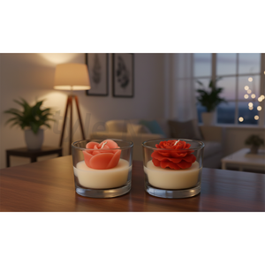 Velas de vidrio con cera de soja perfumada para decoración - Navidad, Pascua, cumpleaños y San Valentín - Product Image 2