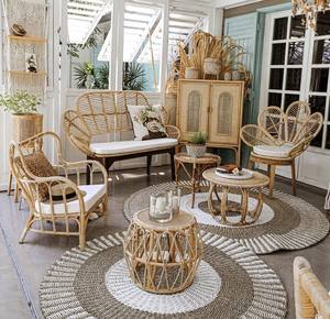 Meubles de Jardin Extérieur Prix Bas-Ensemble de Sofa de Jardin en Rotin/Bambou de l'Usine du Vietnam - Product Image 1