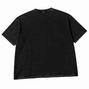 Camiseta de algodón con estampado gráfico personalizado, estilo vintage, manga corta, lavado ácido, para uso unisex, cómoda de llevar. - Product Image 2