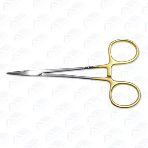Pinzas quirúrgicas de acero inoxidable con mordazas de carburo de tungsteno dentadas de 13 cm, tipo Halsey, para quirófano - Product Image 5