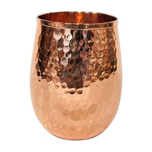 Otsak Modern Eco-Friendly Pure Copper Handmade Hammered Tumbler Large Capacity Portable Design Home Dining Wedding Use - Product Image 6