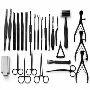 ชุดเครื่องมือผ่าตัดจมูกแบบใหม่ ทนความร้อนสูง ผ่านการฆ่าเชื้อแล้ว ทำจากสแตนเลส สำหรับศัลยกรรมหู คอ จมูก และศัลยกรรมพลาสติก - Product Image 1