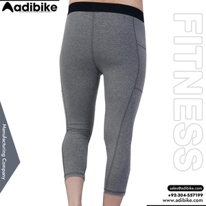 Collants de compression pour hommes, taille élastique, antibactériens, vente en gros OEM, sublimation personnalisée, rashguards de fitness - Product Image 6