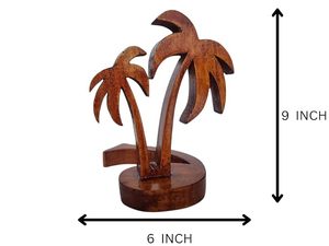 Adorno Navideño de Madera Hecho a Mano con Forma de Palmera, Decoración Moderna para Mesa, Ecológica, Aqudus Saleem Aq3477 - Product Image 3