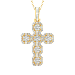 Custom Silver Letter Pendants VVS Moissanite Iced Bezel Set IGI Certified HipHop Personalized Jewelry Necklace Charms <b>Cross</b> - Product Image 1