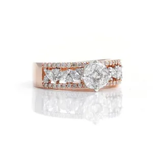 Direct Factory Supplier Diamond <b>Ring</b> for Engagement Wedding Anniversary Daily Wear <b>Fine</b> Jewelry Gift for Reasonable Price - Product Image 3