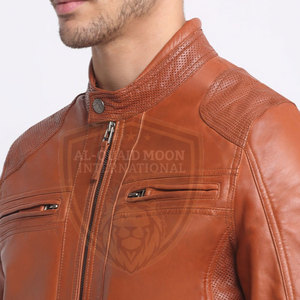 Veste en cuir pour homme, nouvelle collection, sur mesure, marque privée, durable, veste d'hiver en cuir pour homme - Product Image 5