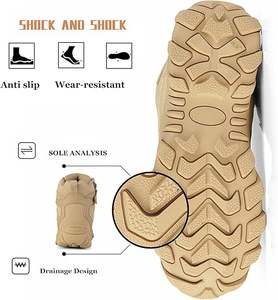 Botas de Senderismo para Hombre, Impermeables, Ligeras, Cómodas, con Cierre Lateral, para Trabajo y Actividades al Aire Libre - Product Image 2