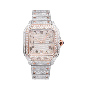 Diseño de lujo con reloj de diamantes de moissanita de calidad superior para hombres y regalos con precio razonable de la India - Product Image 4